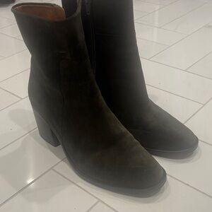 Coclico Green Suede Ankle Boots 38.5